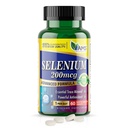 America Medic & Science Sélénium 200 mcg (1 Pack de 60 comprimés) Supplément diététique pur pour les hommes et les femmes, Trace minéral essentiel et puissant antioxydant Meilleur pour le soutien immunitaire et la santé thyroïde