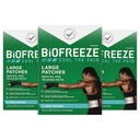 Biofreeze Pain Relief Patchs, Arthrite Pain Relief, Knee & Lower Back Pain Relief Patch, Soulagement musculaire, Soulagement de la douleur au cou, ASF admissible, 3 Pack (5 Biofreeze Menthol Patches)