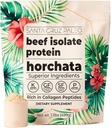 Poudre de protéines isolates de boeuf de Santa Cruz Paleo, Horchata, Riche en peptides de collagène, sans gluten, sans kéto, sans sucre, Paléo, 20g de protéines fécales par portion, poudre de protéines propres à faible teneur en calories, 1,11 Lb