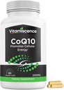 CoQ10, One Pack, 200mg, 60 Capsules Compte. Promote l'énergie cellulaire, Antioxydant, Co q10 suppléments, pour les hommes et les femmes.