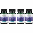 Swanson Lithium Orotate Mood and Memory Support Supplement for Stress-Prone Adults Seeking Emotional Wellness - 5 mg Elemental Lithium (60 Veggie Capsules, 4 Pack)