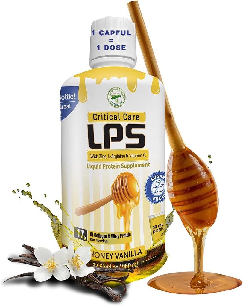 Conceptions nutritionnelles LPS Collagène liquide et supplément de protéines de lactosérum, sans sucre, boisson non-OGM, favorise la santé de la peau et des cheveux pour les hommes et les femmes.