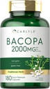 Carlyle Bacopa Monnieri Capsules 180 Capsules Supplément sans gluten
