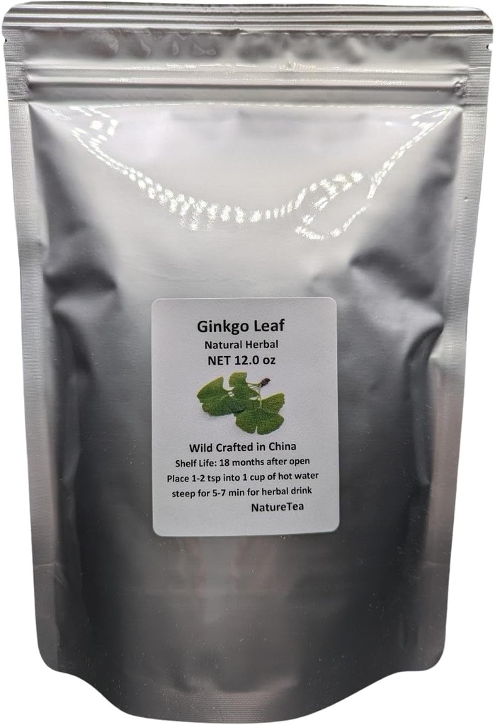 Ginkgo Leaf - Premium Ginkgo Biloba Loose Leaf 100% from Nature (12 oz)