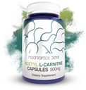 Nootropics Dépôt Acétyl L-Carnitine Capsules de 500mg de Count. 90 HCL Form. de complément énergétique Supporte la fonction mitochondriale.