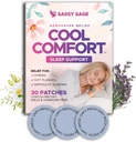 Cooling Comfort Sleep Patches for Women - Ménopause Relief for Better Sleeping Aid - Supplément sommeil pour la relaxation et la force supplémentaire - Soutien Flashs chauds, qualité du sommeil et réduire la fatigue - 30 Patches