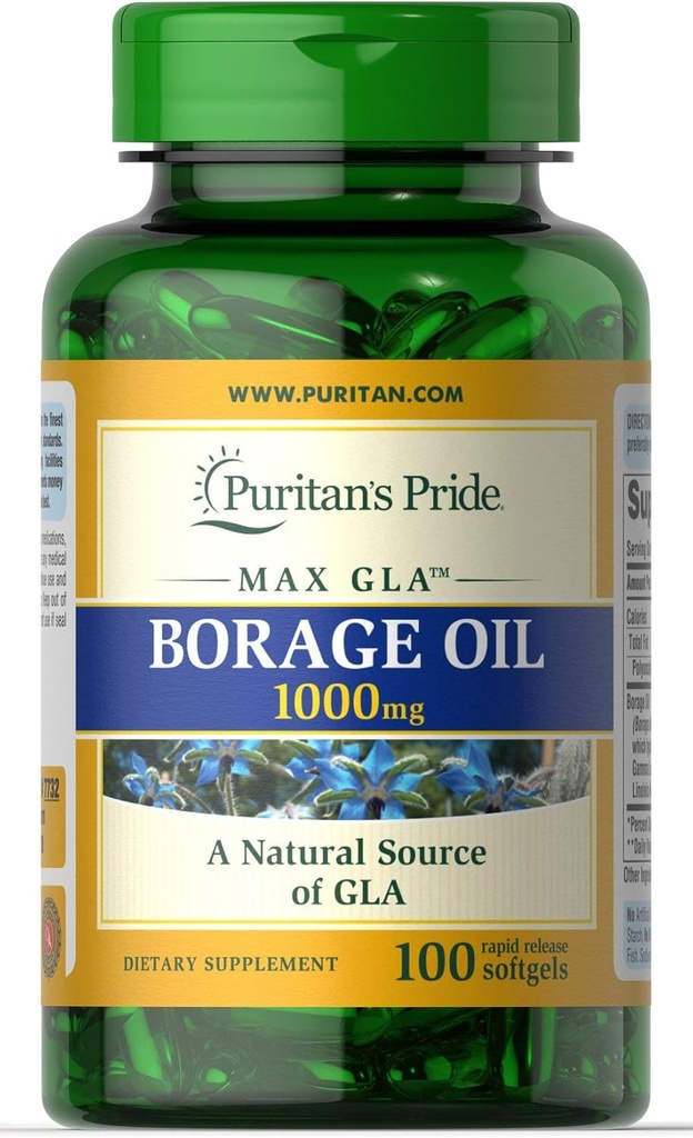 Puritans Pride Borage Oil, 1 gramme