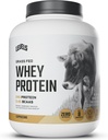 Levels Grass Fed Whey Protein Powder, No Artificials, 24G of Protein, Cappuccino, 5LB