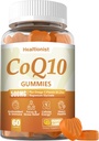 1 Pack 500MG Coq10 Gommies - 3X Mieux Absorption, Plus Oméga-3, Magnésium, Vitamine B3 & Zinc - Coenzyme Q10 suppléments pour la santé cardiaque, l'énergie cellulaire et l'antioxydant, Vegan, 60 comtes