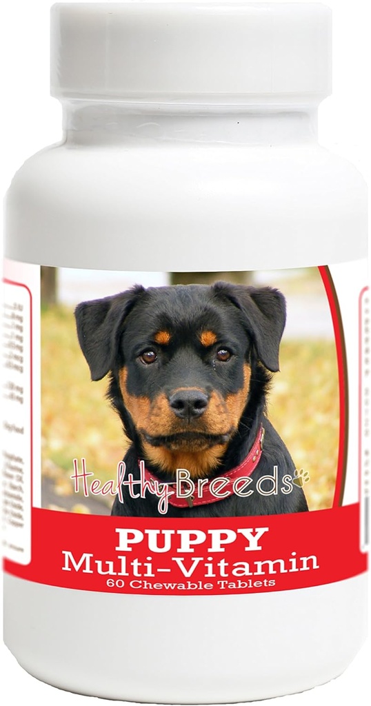 Les races saines Rottweiler Puppy Dog Multivitamine Comprimé 60 Compte