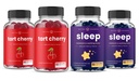 NutraChamps Tart Cherry (2 Pack) & Sleep Gummies (2 Pack) Bundlle pour Sleep & Muscle Support