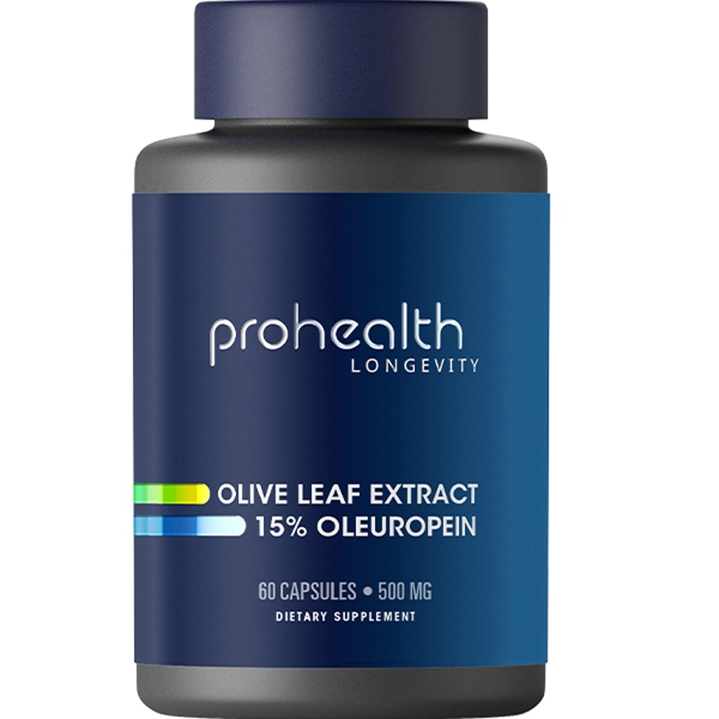 ProHealth Olive Leaf Extract (15% Oleuropein) (500 mg, 60 Capsules de Véggie)