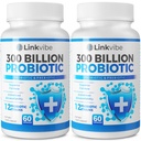 Probiotique 300 milliards CFU - 12 souches avec des prébiotiques organiques pour la santé digestive et gustative, immunitaire, blottissante - probiotiques pour les femmes et les hommes - sans lait quotidien, stable - 120 comtes