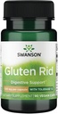 Swanson Gluten Rid avec Tolérase G 100 Milligrammes 90 Gélules Enzyme