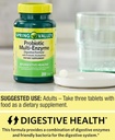 Supplément probiotique avec enzymes digestives pour les hommes et les femmes, 200 comprimés - Comprend Acidophilus, et les prébiotiques pour la santé de Gut et le soutien digestif.