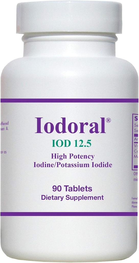 OPTIMOX Iodoral haute puissance Iodine Potassium Iodide Thyroïde Supplément de soutien