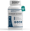 400 mg Glycinate de magnésium pur 180 Comprimés Absorption élevée non buvée Non-OGM favorise la santé cardiovasculaire pour le soulagement du stress, le sommeil, la santé cardiaque, les muscles apaisants, les maux de tête calmés, les nerfs