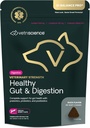 VetriScience Veterinary Strength Healthy Gut & Digestion - Pet Digestive Health Supplement for Cats & Dogs - Gut Health & Immune Support - Features Probiotics, Prebiotics & Postbiotics - 60 Count