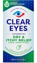Yeux clairs gouttes oculaires sèches et démangeaisons, 0,5 Fl Oz
