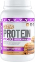 FINAFLEX Protéines claires, beurre d'arachide - 2 lb - Promotion de la performance musculaire et de la croissance - goût comme le lait - faible teneur en glucides, faible teneur en gras et sans gluten - 27 portions