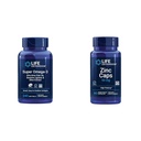Extension de vie Super Omega-3 EPA/DHA Huile de poisson, sésame Lignans & extrait d'olive - Omega 3 Supplément et bouchons de zinc, zinc 50 mg, zinc Citrate, soutien des défenses immunitaires du corps