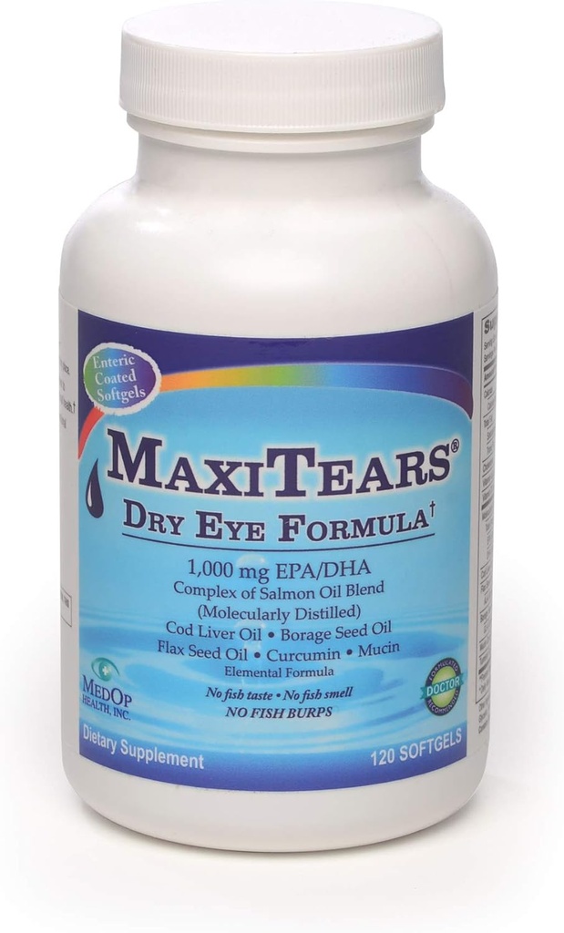 MedOp MaxiTears® Formule des yeux secs 120 softgels, 1 bouteille