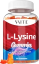 L-Lysine 1000mg Gummies - Supports Skin, Lip, Vegan, Gluten Free, Vitamins for Adults Tissue Health & Immune System, Chewables, Amino Acid Vitamin Supplement & Complex Supplements, Non-GMO