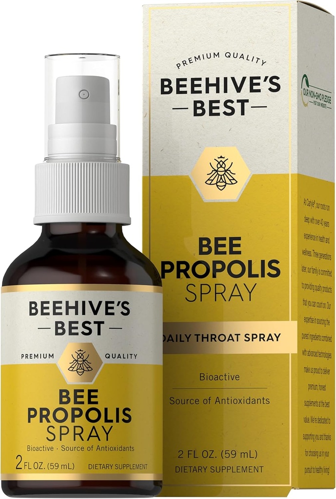 Spray de gorge de propolis d'abeilles Carlyle 2 fl oz
