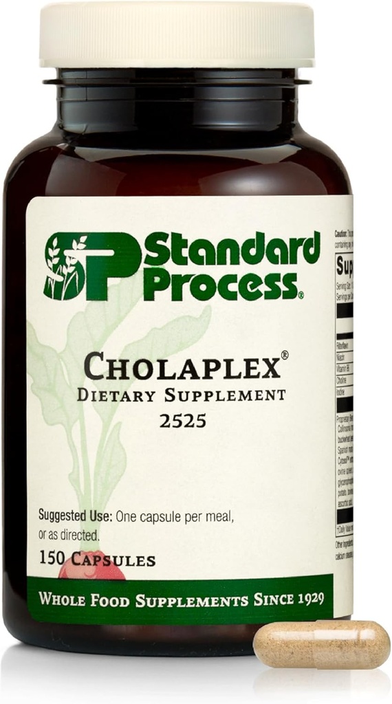 Cholaplex de processus standard - Supplément pour soutenir la santé cardiovasculaire - Soutienne le flux sanguin sain et le système vasculaire - Supplément alimentaire pour soutenir la fonction hépatique - 150 Capsules