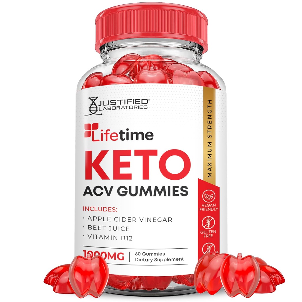 Vie Keto ACV Gummies Formule avancée 1000MG Vie Keto Gummies vinaigre de cidre de pomme formulé avec le jus de betterave grenade poudre B12 Vegan Non OGM 60 Gummys