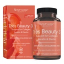 Nutrition réservée - Tres Beauty 3 - Supplément pour la croissance des cheveux, soins de la peau et soins des ongles - Supplément collagène avec kératine et biotine - Sans gluten - 90 capsules (30 portions)