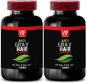 Pure Biotin Powder - Gray Hair Solution - Anti gray hair formula, gray hair pills, gray hair solution, anti gray hair supplement, gray hair supplement to reverse, gray hair reverse - 2B 120 Caps