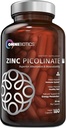 Supplément de 30mg de Picolinate de Zinc OmniBiotique – Zinc à haute absorption pour système immunitaire, peau saine et soutien énergétique – 180 Capsules Vegan