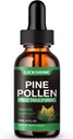 1 Pack Pine Pollen Tection - Poudre biologique Pine Pollen gouttes liquides Extrait pour le soutien immunitaire, sans sucre supplément naturel à base de plantes - Pine végétalien gouttes de pollen 2 Fl.Oz.