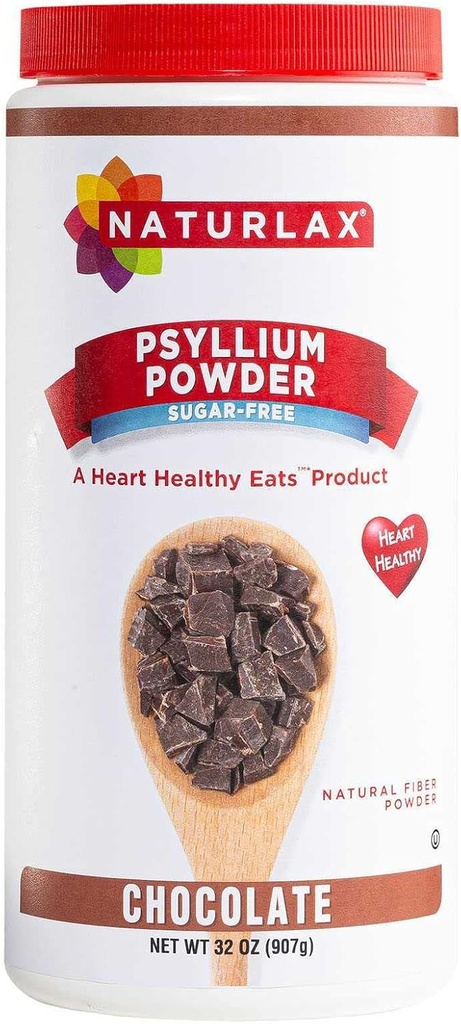 Psyllium sans sucre Poudre de fibre de musc, aromatisé au chocolat 32 oz