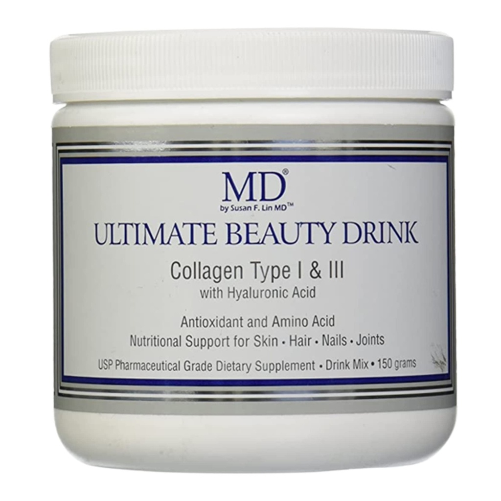 MD Ultimate Beauty Drink Powder CollagenType I & III. Collagen Complément alimentaire avec antioxydants.