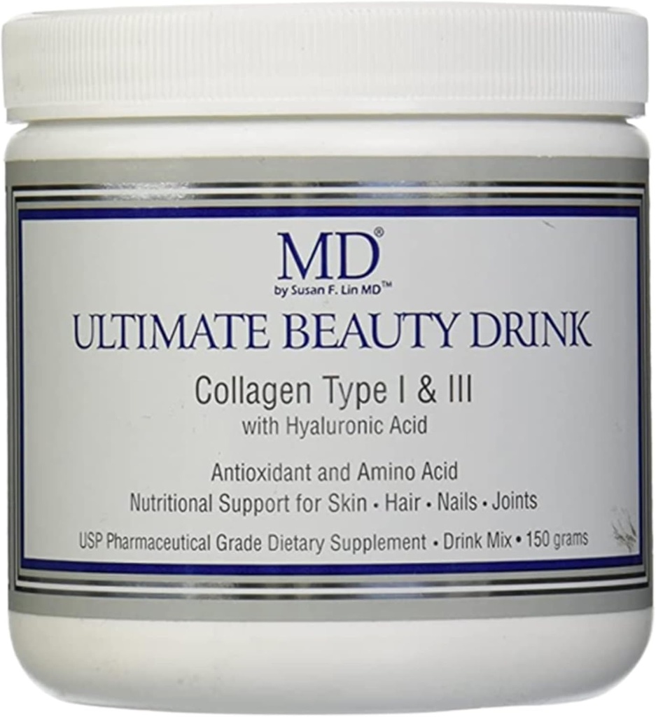 MD Ultimate Beauty Drink Powder CollagenType I & III. Collagen Complément alimentaire avec antioxydants.