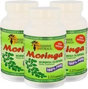 Sunshine Naturals Moringa Dietary Supplément. Immune System Aid, Energy Booster, Antioxydant Support et Nutrient-Rich Superfood. Favorise la digestion et la santé cardiaque. 120 gélules. Boîte de 3