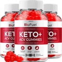 (3 Pack) Bio Carburant Keto ACV Gummies - Formule avancée BioFuel Keto Plus ACV Gummies Apple Cider Vinegar Bio Carburant CVA, Gummies de gestion du poids Dietary Supplement Reviews Hommes Femmes (180 Gummies)