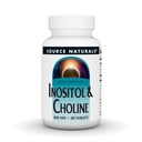 Source Naturals Inositol et Choline 800 mg soutient la fonction nerveuse saine - 50 comprimés