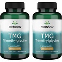 Swanson TMG Triméthylglycine - Supplément à l'acide aminé Promouvoir une fonction hépatique saine et un soutien de la santé cardiaque - (90 capsules, 500 mg chacune) (2 pack)