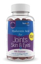 Hyalogic Chewy HA Gummies Mélange d'acide hydronique à saveur de baies Gummies – Vitamines sans gluten pour adultes - Supplément HA pour articulations, peau et yeux –60 Nombre (120 mg)