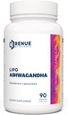 Renue By Science Ashwagandha , Suppléments Liposomiques Ashwagandha haute résistance , 90 Capsules Ashwagand - 200mg Ashwagandha par service , non-OGM , fabriqués aux États-Unis Tiers parties testées