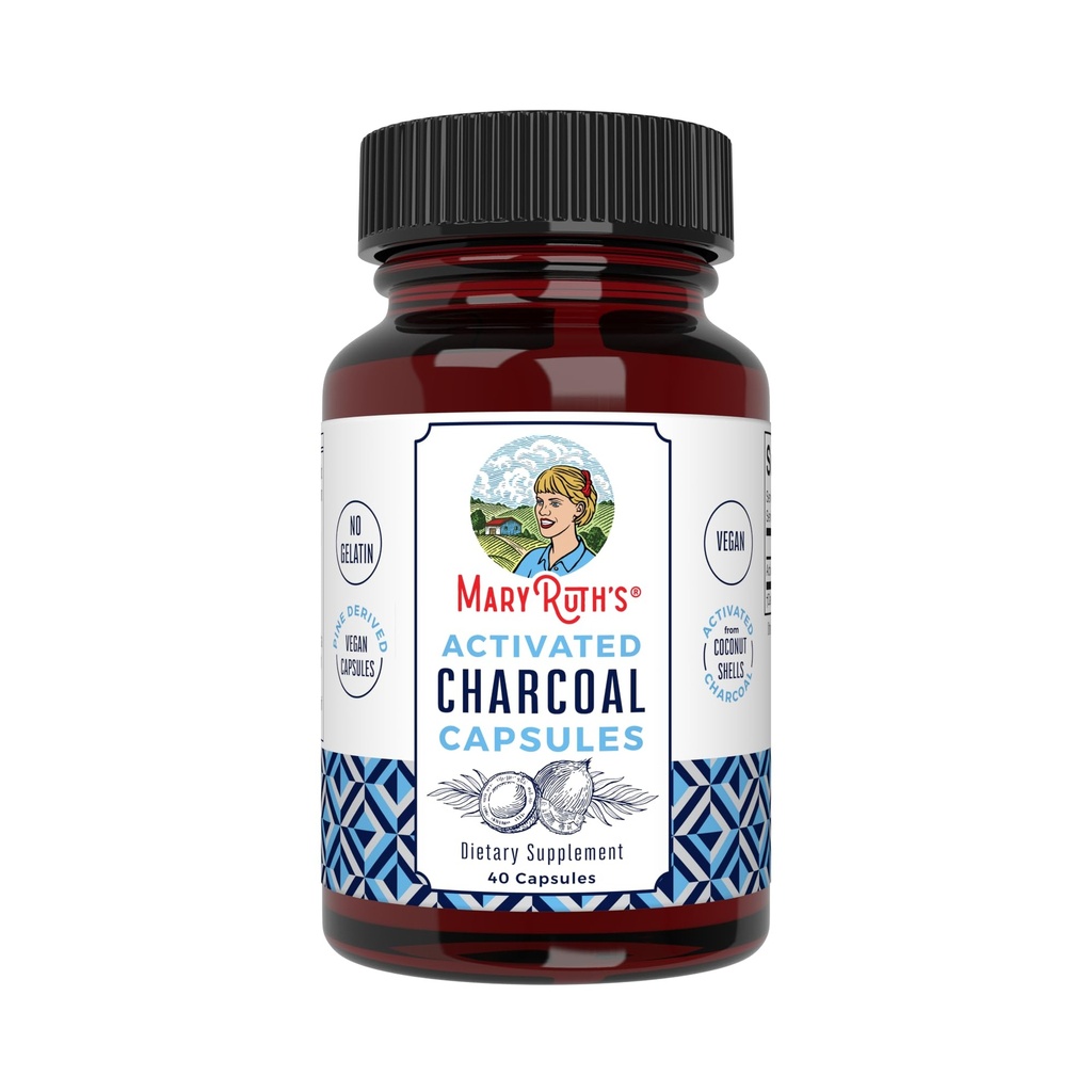 MaryRuth Organics Activated Charcoal Capsules (en anglais seulement) Substance Adsorption (en anglais seulement) Dérivé de Coconut Shells (en anglais seulement) Capsules végétaliennes de pins (en anglais seulement) Non-OGM (en anglais seulement) Sans gluten (en anglais seulement) 40 Nombre