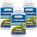 Meilleurs naturels L-Tryptophane 500 mg 120 Capsules (120 Nombre (paquet de 3))