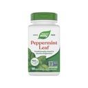 Feuille de menthe poivrée, traditionnellement utilisée pour apaiser la digestion*, 700 mg par portion de 2 capsules, supplément de menthe poivrée, projet non-OGM vérifié, 100 capsules de végétalien (paquetage May Vary)