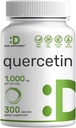 Quercetin 1,000mg Per Serving, 300 Capsules – Healthy Immune Support Supplements, High Bioavailable Flavonoids, Natural Antioxidant – Non-GMO, Soy Free, No Gluten