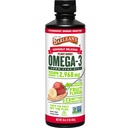 Barlean's Vegan Omega 3 6 9 L'huile de lin supplément liquide, smoothie de banane de fraise, huile de lin avec 2,968 mg ALA acide gras, non-OGM et sans gluten, 16 oz