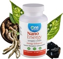 One Planet Nutrition Nano Energy 500 mg Capsules de légumes (120 portions), mélange synergique de Nano Ginseng, Shilajit, Ashwagandha & EGCG, supporte les niveaux d'énergie, non-OGM, végétalien, sans gluten