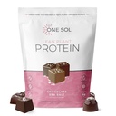 Une poudre de protéines à base végétale de Sol Lean, de pois et de riz brun, faible teneur en glucides, végétalien - sans gluten, lactose et soja - Pas d'ajout de sucre, non-OGM, nutrition propre, pas de ballonnement (sel de mer chocolaté)